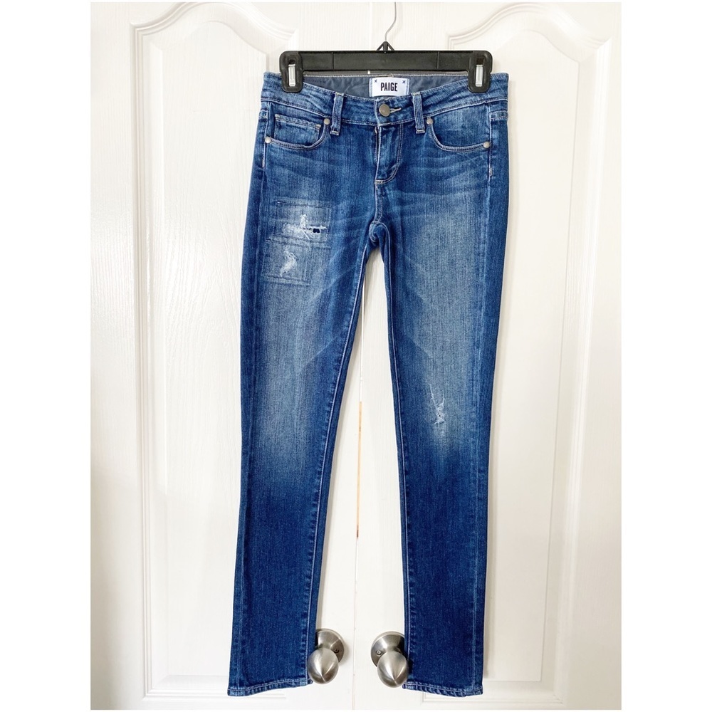 Paige skyline Ankle Peg jeans size 24 distressed
